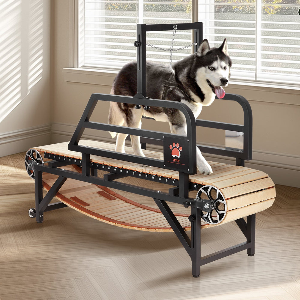 Vevor Dog Treadmill for Large Dogs 17.5" Wide Track Non-Electric Indoor 220 Lbs Capacity New