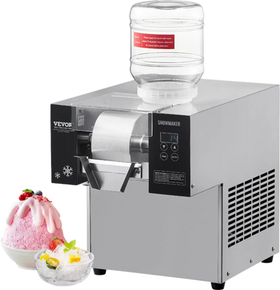 Vevor Commercial Snowflake Ice Machine 176 Lbs/Day Stainless Steel Multi-Texture Ice New