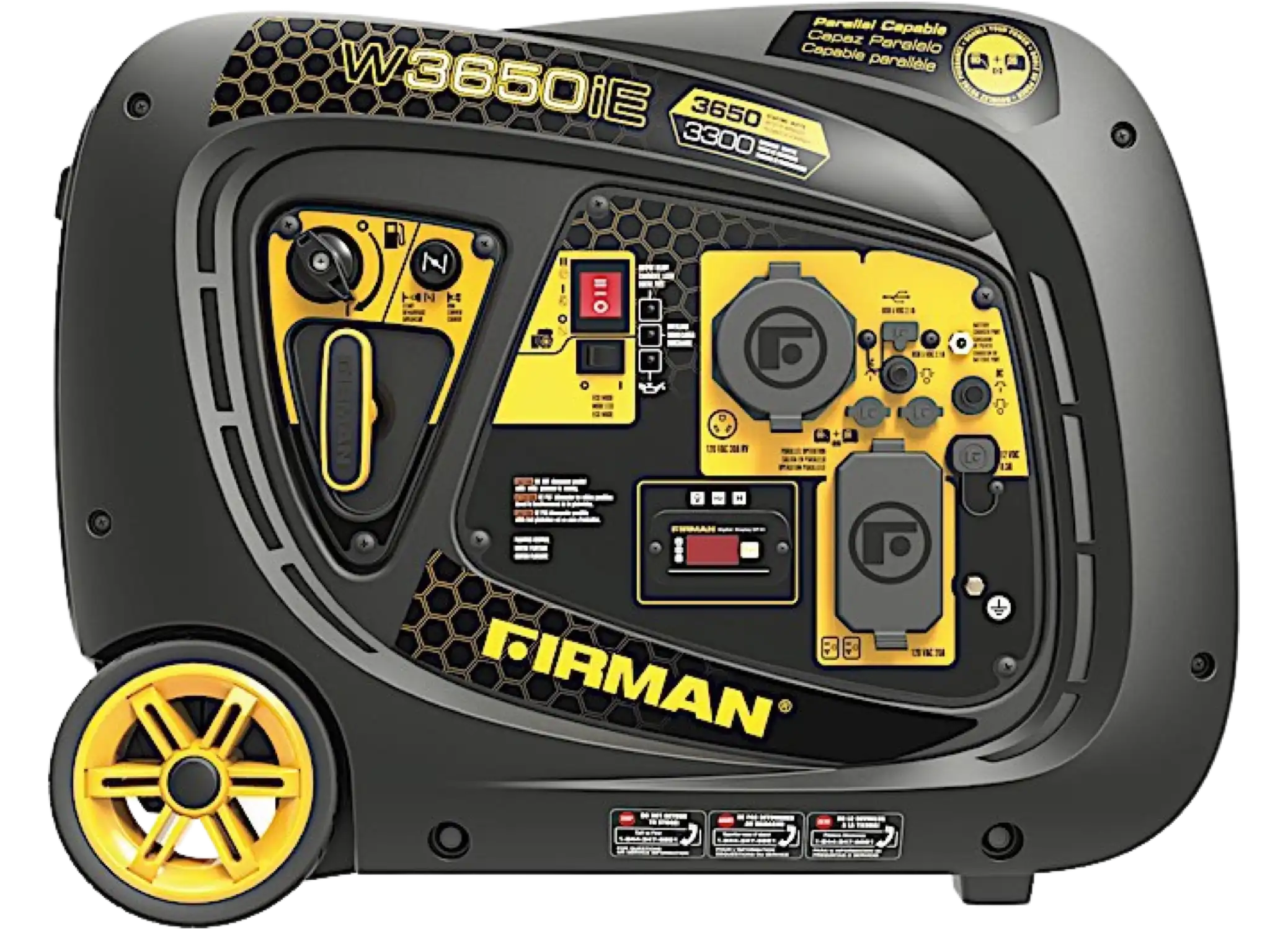 Firman W03382 30 Amp 3300W/3650W Electric Start Parallel Ready Gas Inverter Generator New