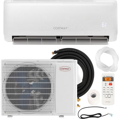 Costway Airtural Series Mini Split Air Conditioner Heater Ductless 12000 BTU 21 SEER2 208-230V Remote Control New