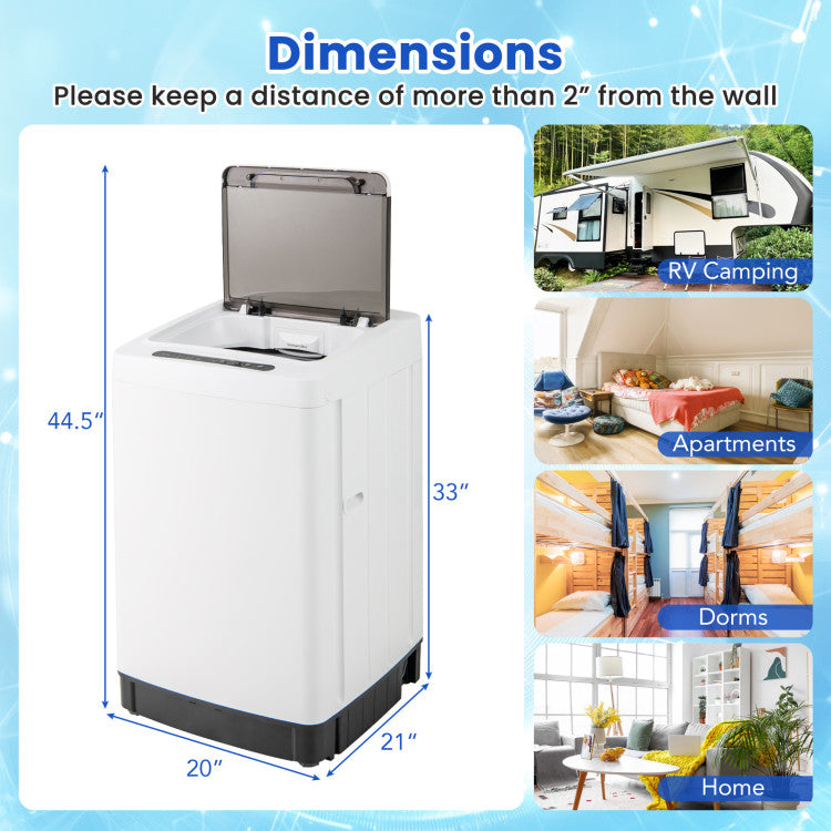 Costway Washing Machine and Spin Combo 11 Lbs Fully Automatic New