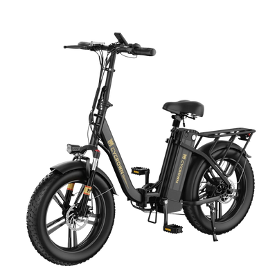 Cycrown CycFree Fat Tire Folding Electric Bicycle 7 Speed 20