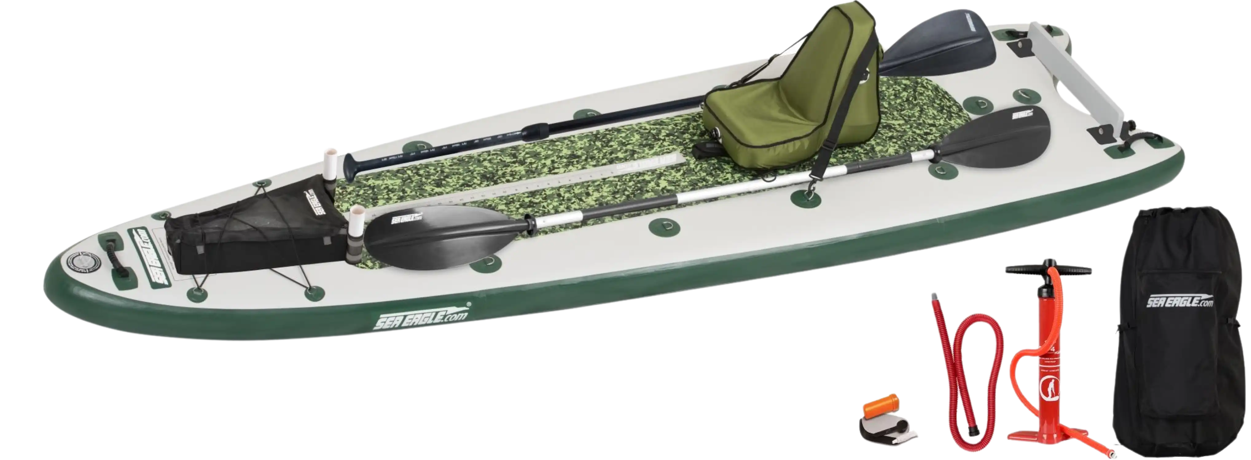 Sea Eagle FS126K_D FishSUP Inflatable Fishing SUP Deluxe Package New