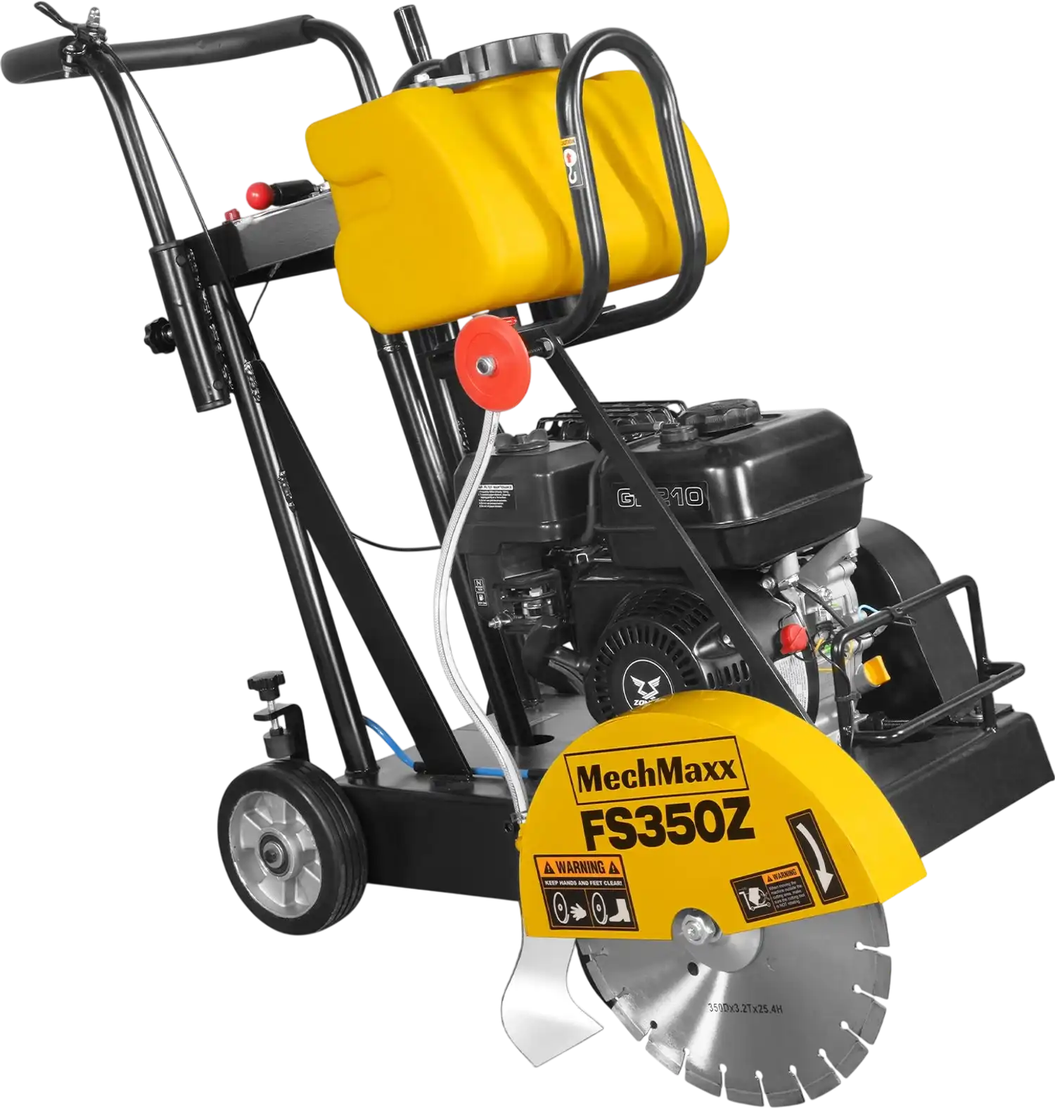 MechMaxx FS350Z Concrete Floor Saw 5.8 HP Walk-Behind 14