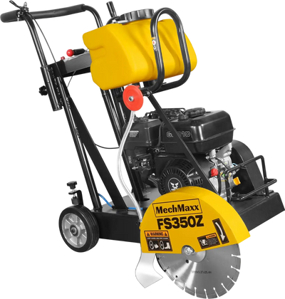 MechMaxx FS350Z Concrete Floor Saw 5.8 HP Walk-Behind 14