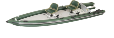 Sea Eagle FSK16K_SW FishSkiff 16 Inflatable Fishing Boat 2 Person Swivel Seat Package New