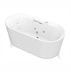 Anzzi FT-AZ201 Sofi Bathtub 67" Freestanding Center Drain Whirlpool and Air Jets New