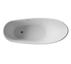 Anzzi FT-AZ8418 Tuasavi Soaking Bathtub 68" x 29" Freestanding Flat Bottom with Center Drain New
