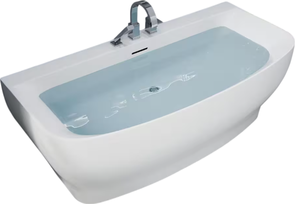 Anzzi FT-FR112473CH Bank Soaking Bathtub 65