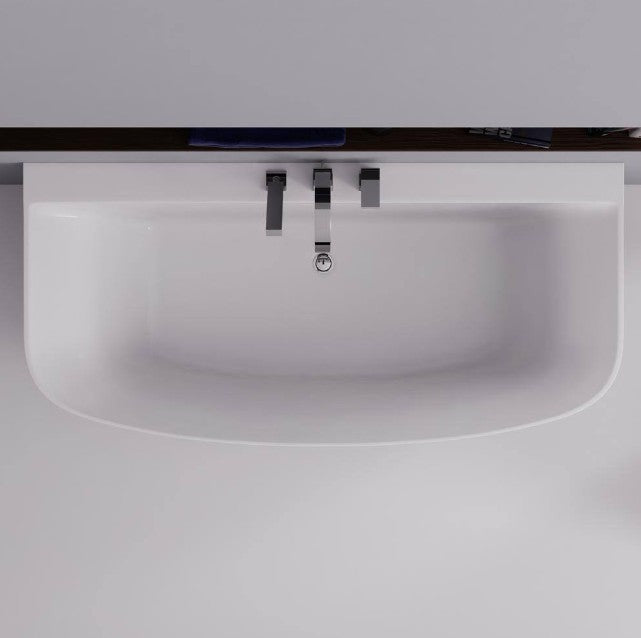 Anzzi FT-FR112473CH Bank Soaking Bathtub 65" x 31" Freestanding with Flat Bottom and Center Drain New