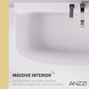 Anzzi FT-FR112473CH Bank Soaking Bathtub 65" x 31" Freestanding with Flat Bottom and Center Drain New