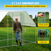 Vevor Large Metal Chicken Coop Walk in Waterproof Cover Flat-Top Run New