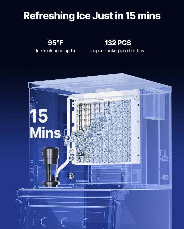 Vevor Commercial Modular Ice Maker Head Only 300 Lb/24H Stainless Steel Self-Cleaning New