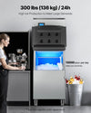 Vevor Commercial Modular Ice Maker Head Only 300 Lb/24H Stainless Steel Self-Cleaning New