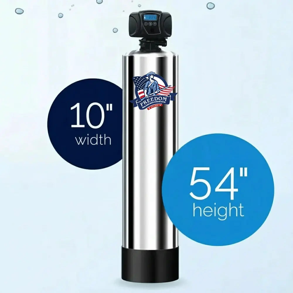 Platinum Series system dimensions graphic (10 inch width x 54 inch height)