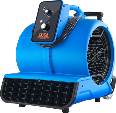 Vevor Floor Blower 1560 RPM 4000 CFM Air Mover with 3-Speeds and 3 Blowing Angles New