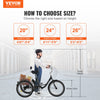 Vevor Adult Tricycle 20" 1-Speed Carbon Steel Cruiser with Backrest Seat Cushion and Basket New