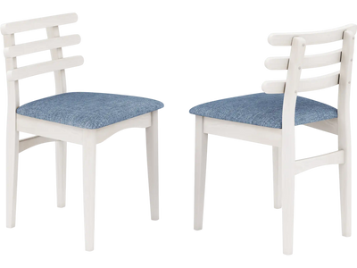 Costway Fabric Kitchen Dining Side Chairs Rubber Wood Padded Seat 126593784 New