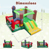 Kids Castle Slide Bouncer 6-in-1 inflatable with dual slides, trampoline, and ball pit, perfect for outdoor fun.