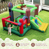 Kids Castle Slide Bouncer with dual slides, ball pit, and trampoline for ages 3-12, perfect for outdoor fun.