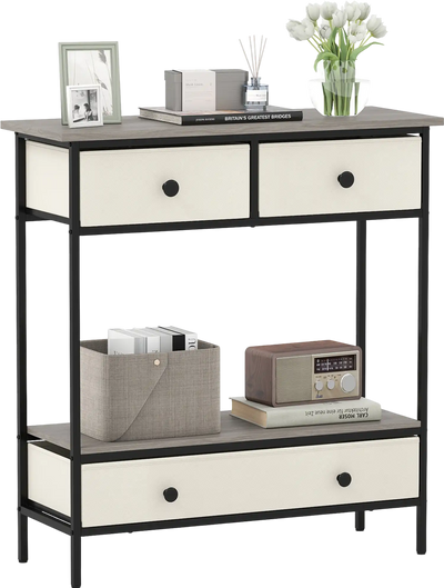 Costway Farmhouse Console Table Open Storage Shelf Hallway 11531169 New