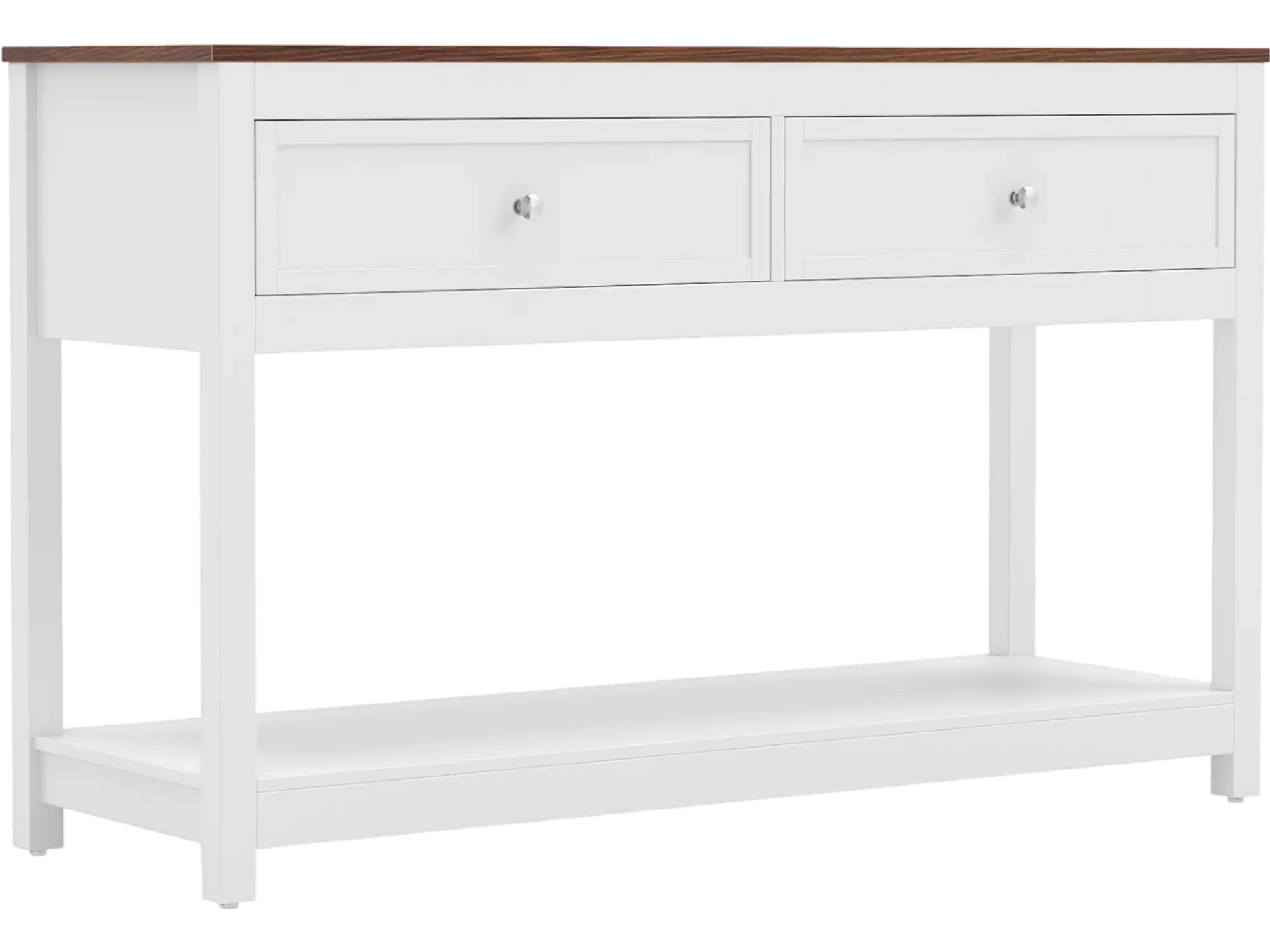 Costway Farmhouse Console Table 2 Drawers Open Shelf 18442938 New
