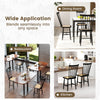 Farmhouse solid rubber wood dining chairs set of 2 with PE rattan seats, ideal for dining rooms and kitchens.