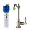 AquaNuTech Filtration System Combo with Traditional Hook Spout Cold Water Faucet New