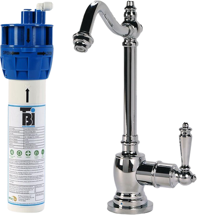 AquaNuTech Filtration System Combo with Traditional Hook Spout Cold Water Faucet New