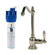 AquaNuTech Filtration System Combo with Traditional Hook Spout Cold Water Faucet New