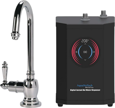 AquaNuTech Digital Instant Hot Water Dispenser with Hot Only Traditional C-Spout Faucet New