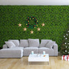 Artificial greenery foliage panel featuring 6 plant types, 2.8" thickness, ideal for indoor and outdoor decoration.