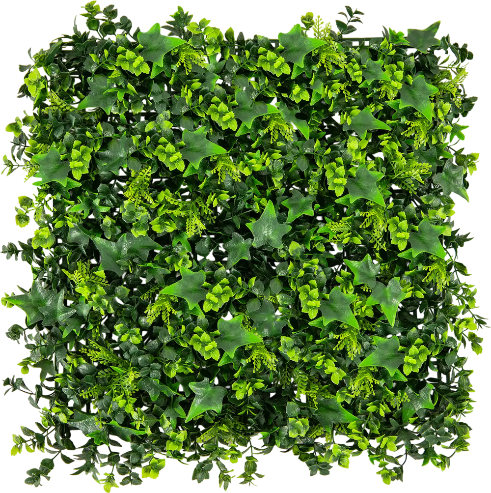 12 Pieces 20 x 20 Inch Artificial Greenery Foliage Panels with Insertable Branches