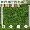 Artificial greenery foliage panels made of 100% new PE material, featuring 6 plant types for versatile outdoor and.