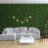 Artificial topiary gardenia grass panel with gradient green leaves, 20 x 20 inches, ideal for indoor and outdoor decor.