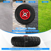 All-terrain rubber wheels for firewood log cart, anti-slip and wear-resistant, suitable for various surfaces.