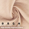 High quality beige polyester fabric showcasing sun-proof, drizzle-resistant, and wear-resistant features for outdoor.