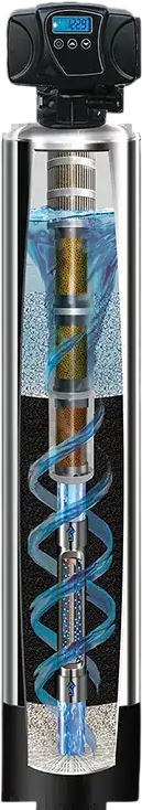 Freedom Water Systems Platinum Series whole home filtration system (13x54) cutaway render