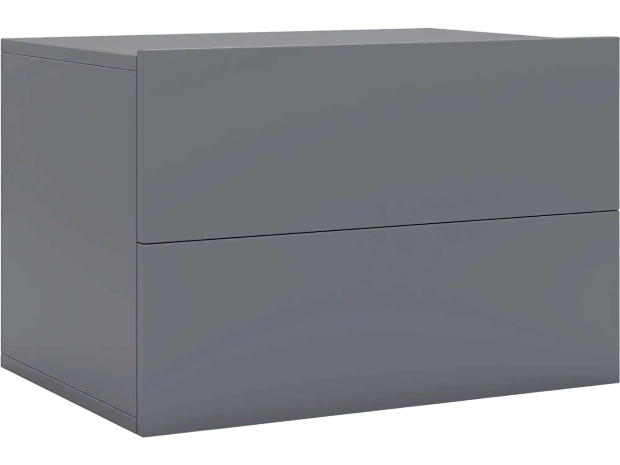 Costway Floating Wall Mounted Nightstand 2 Drawer Bedroom Side Table 59339732 New