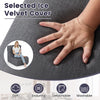 Close-up of the gray ice velvet cover of the Floor Chair Lazy Sofa, featuring a removable and washable design for easy.