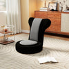Floor Comfy Gaming Leisure Chair with Adjustable Headrest and Backrest-Gray - Gallery View 1 of 10