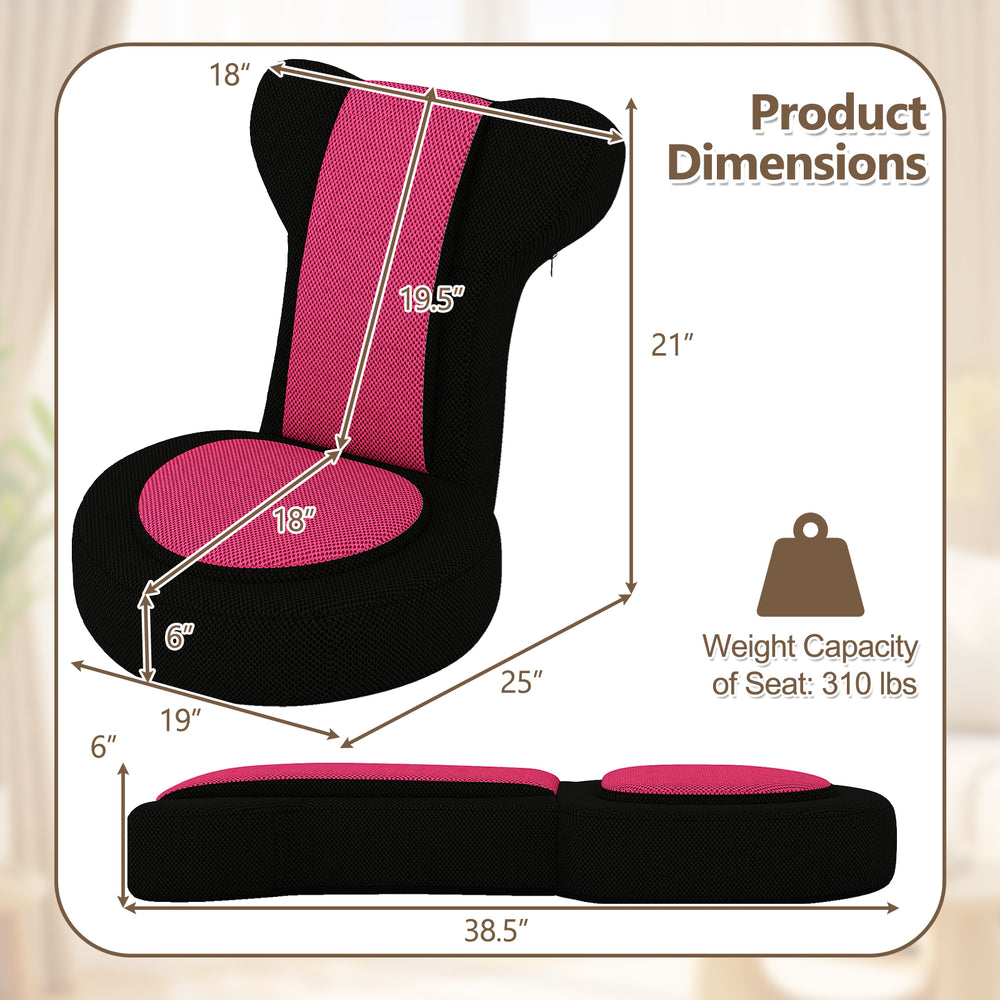 Adjustable pink and black gaming leisure chair dimensions with ergonomic support, suitable for living rooms and.