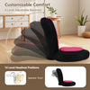 Adjustable pink floor gaming chair with ergonomic backrest and headrest, perfect for relaxation and gaming in any room.