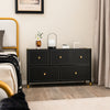 Floor Dresser Storage Organizer with 5/6/8 Drawers with Fabric Bins and Metal Frame-5-Drawer - Gallery View 1 of 10