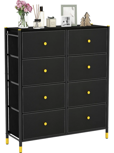 Costway Fabric Drawer Dresser Storage Organizer Metal Frame 95381726 New