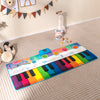 Colorful Floor Piano Dance Mat for kids with 8 instrument sounds and 24 keys, ideal for outdoor musical play.
