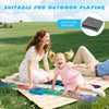 Colorful Floor Piano Dance Mat for kids with 8 instrument sounds, perfect for outdoor play and music enjoyment.