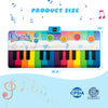 Colorful floor piano dance mat with 24 keys and 8 instrument sounds, ideal for kids' musical play and outdoor fun.