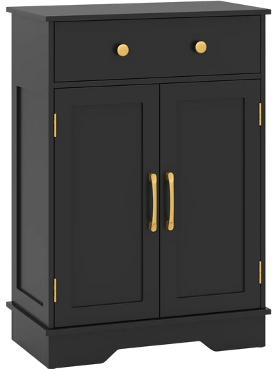 Costway Floor Storage Cabinet Buffet Sideboard w/ Doors Drawer Adjustable Shelf 471935268 New