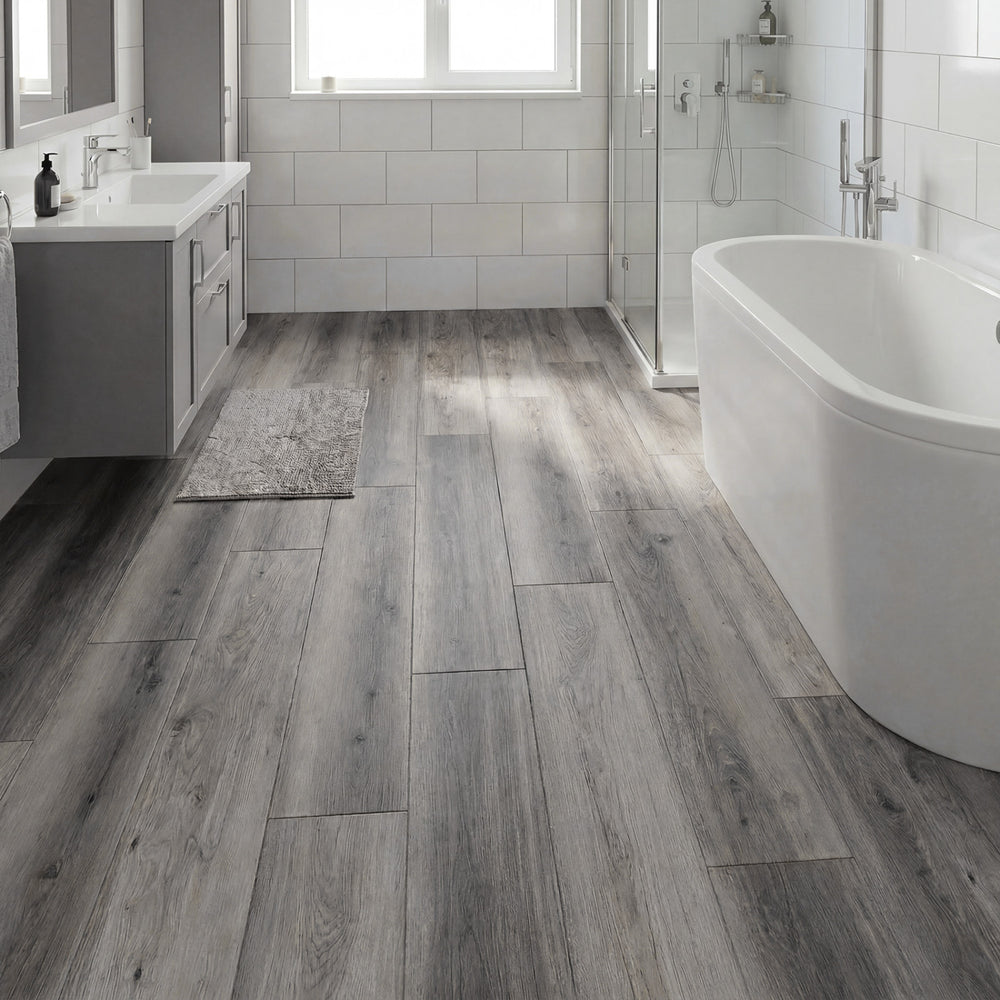 Floor Tile Vinyl Flooring Waterproof Vinyl Plank Flooring-Gray - Gallery View 1 of 10